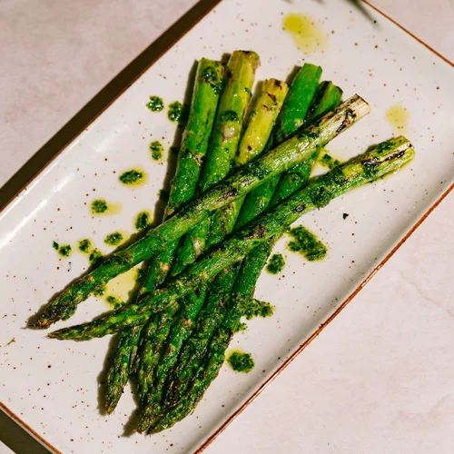 Grilled asparagus