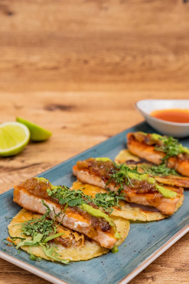 SALMON TACOS