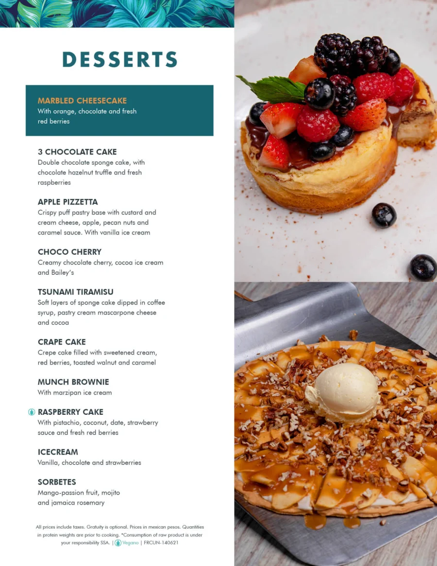 The best desserts in Cancun, are found in Fred’s House.